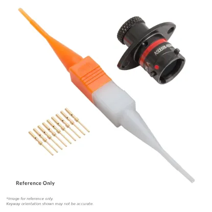 ASDD,11 WAY,FLG,PIN,N KEY,RED - ASDD008-11PN