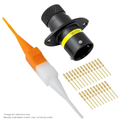 ASDD,23 WAY,FLG,SKT,A KEY,YELLOW - ASDD010-23SA