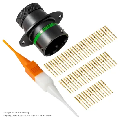 ASDD,64 WAY,FLG,PIN,D KEY,GREEN - ASDD014-64PD