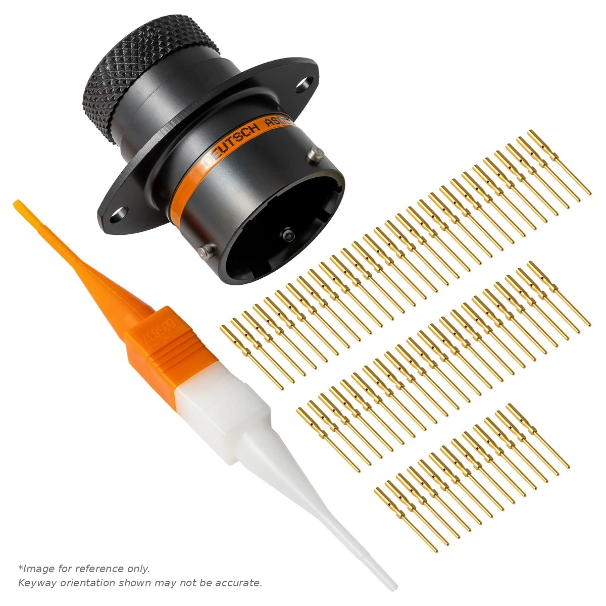 ASDD,64 WAY,FLG,SKT,C KEY,ORANGE - ASDD014-64SC