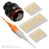 ASDD,23 WAY,PLG,SKT,N KEY,RED - ASDD610-23SN