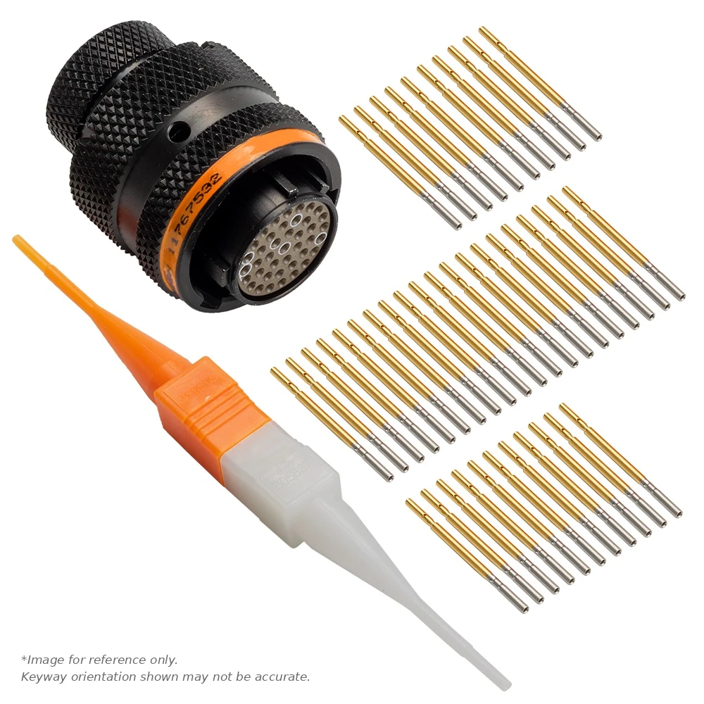 ASDD,118 WAY,PLG,SKT,C KEY,ORANGE - ASDD618-118SC