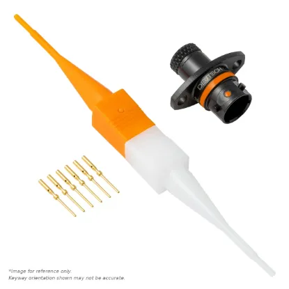 ASX,6 WAY,PIN,FLG,C KEY,ORANGE - ASX002-06PC-HE