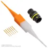 ASX,6 WAY,INLINE,PIN,A KEY,YELLOW - ASX102-06PA-HE