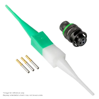 ASX,3 WAY,PLG,SKT,D KEY,GREEN - ASX602-03SD-HE
