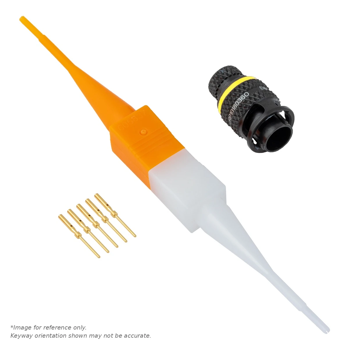 ASX,5 WAY,PLG,PIN,A KEY,YELLOW - ASX602-05PA-HE